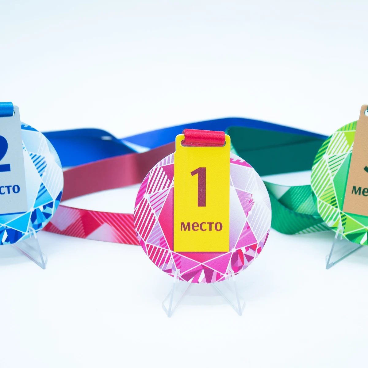 Комплект универсальных медалей 1–2–3 место